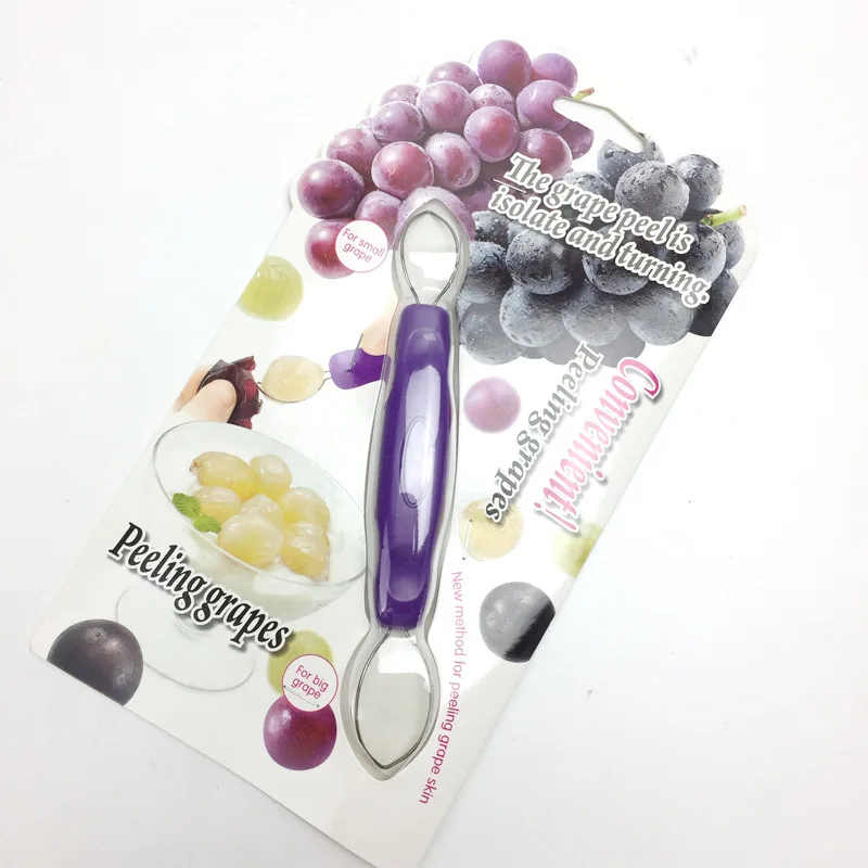 Fruit Grape Skin Peeler Grape Peeler Portable Stainless Steel Grape Peeler  Kitchen Gadget Peeling Tool Suitable for Make Fruit Slad Kitchen Supplies 