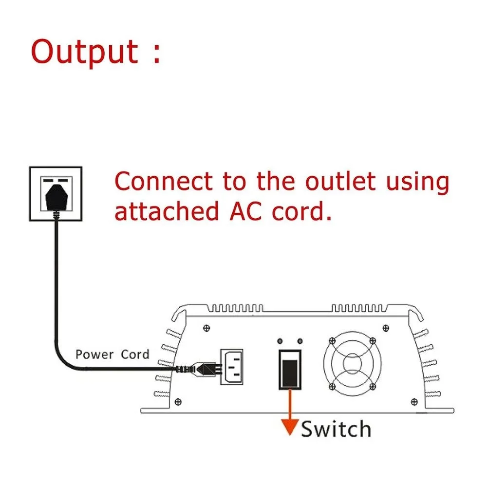 Y&H 600W Micro Solar Inverter Plug And Play Pure Sine Wave