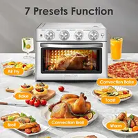 Geek Chef Air Fryer Toaster Oven, 7-In-1 Toaster Oven Countertop with Toast, Bake, Air Fry, Broil Convection Function 2
