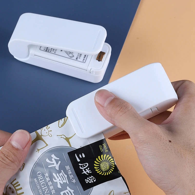 

Bag Sealer Stick Kitchen Bag Sealer Heat Sealer Sealing Machine Bag Clip for Food Snack Kitchen Organizer Seladora De Plastico