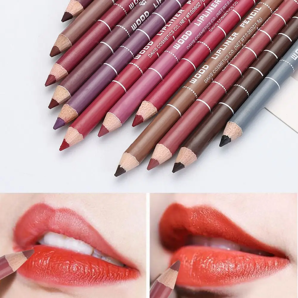 Lip Liner Pencil 1PC Professional Wood Waterproof