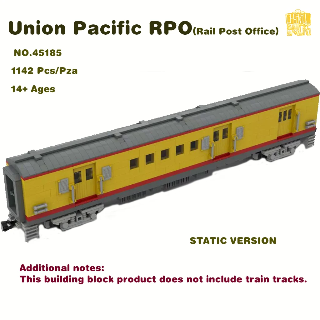 Moc-45185 Union Pacific Rpo Rail Post Office Modello Con Disegni Pdf Building Blocks Mattoni Giocattoli Fai Da Te Regali Di Natale Di Compleanno