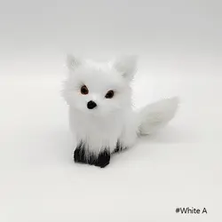 Plush Furry Fox Table Decoration - Perfect Kid's Party & Festival Gift (White A)