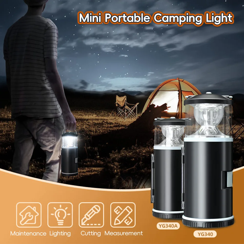 Household Emergency Repair Hardware Tools Outdoor Camping Multifunctional  Lamp With Toolbox Portable LED Work Light
