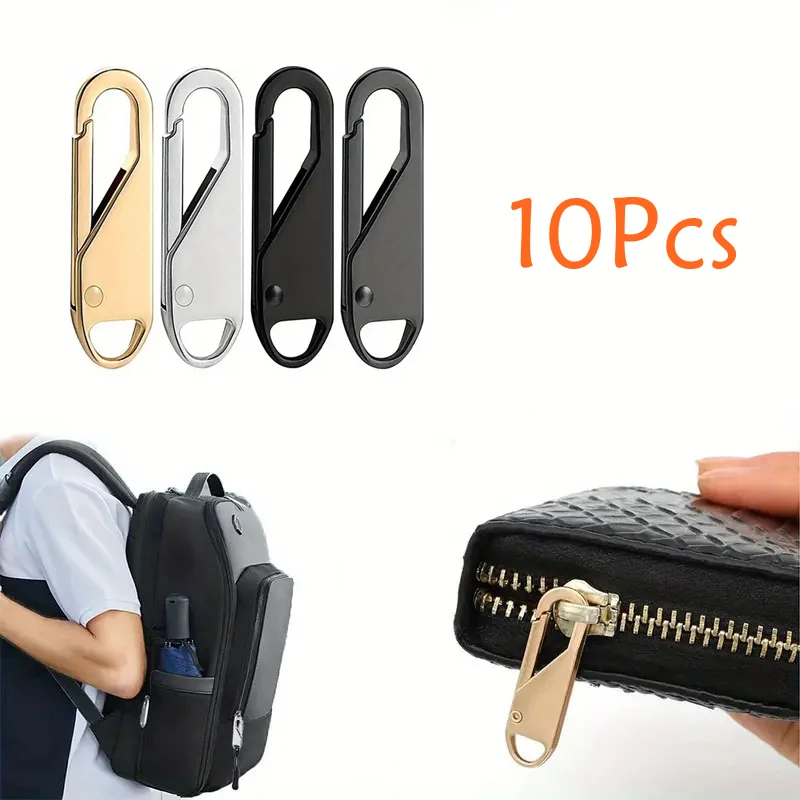 10 Pcs Zipper Slider Puller Instant Zipper Repair Bag Replacement Bad