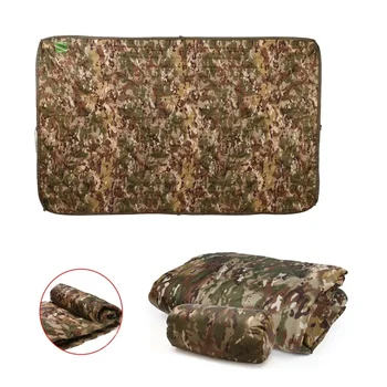Tactical Army Poncho Liner Camouflage Water Repellent Woobie Quilted Blanket Suitable for Camping, Shooting, Hunting 2