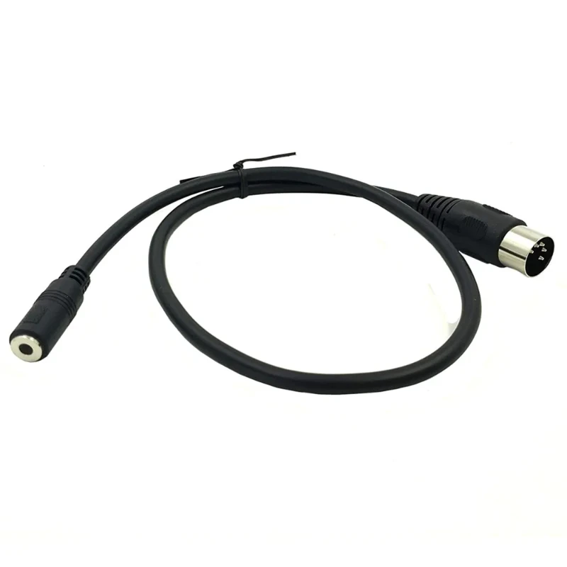 DIN 5Pin アダプタケーブル、メス 3m オーディオケーブル Trs用オーディオケーブルアダプター、5ピンDinオスからメス