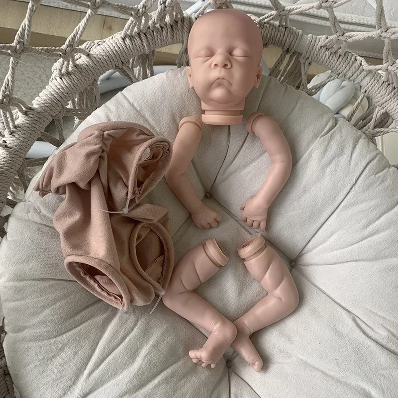 リボーンドール リアルな16インチリボーンドールキット,小さな新生児用ピップ,柔らかく