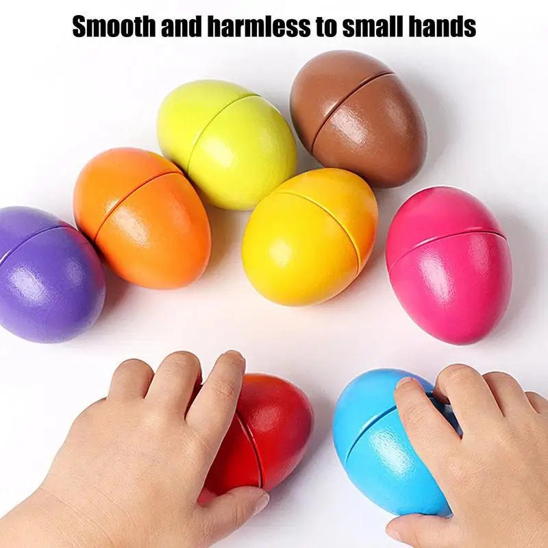 Egg Matching Toy Recognition Sorter Egg Set Of 8 Early Learning Matching Color Shape Recognition Sorter Puzzle For Toddler