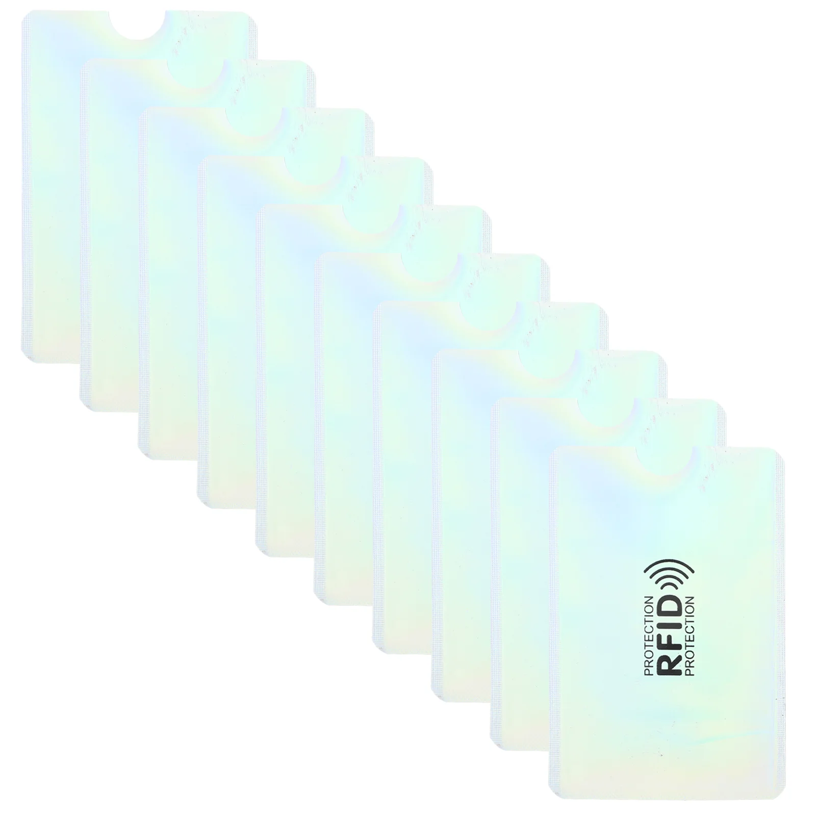 

10 Pcs Anti-RFID and Anti-scan Aluminum Foil Anti-degaussing Card Holder Business Sleeves Protector Protective Student