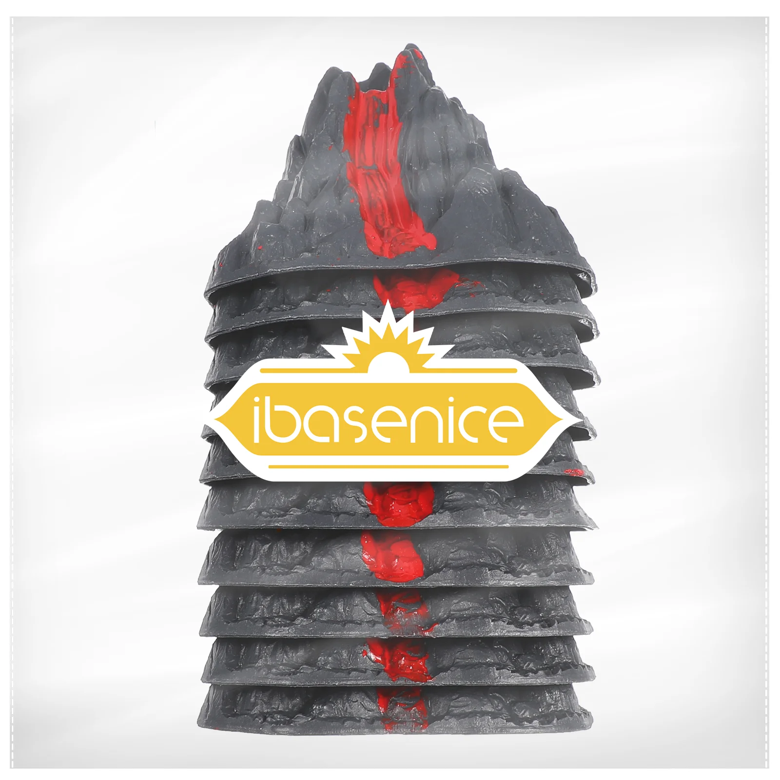 10 Pcs Volcano Model Toys Volcanic Eruption Simulation Plastic Decorations For Home Pet Products Realistic Details Miniature