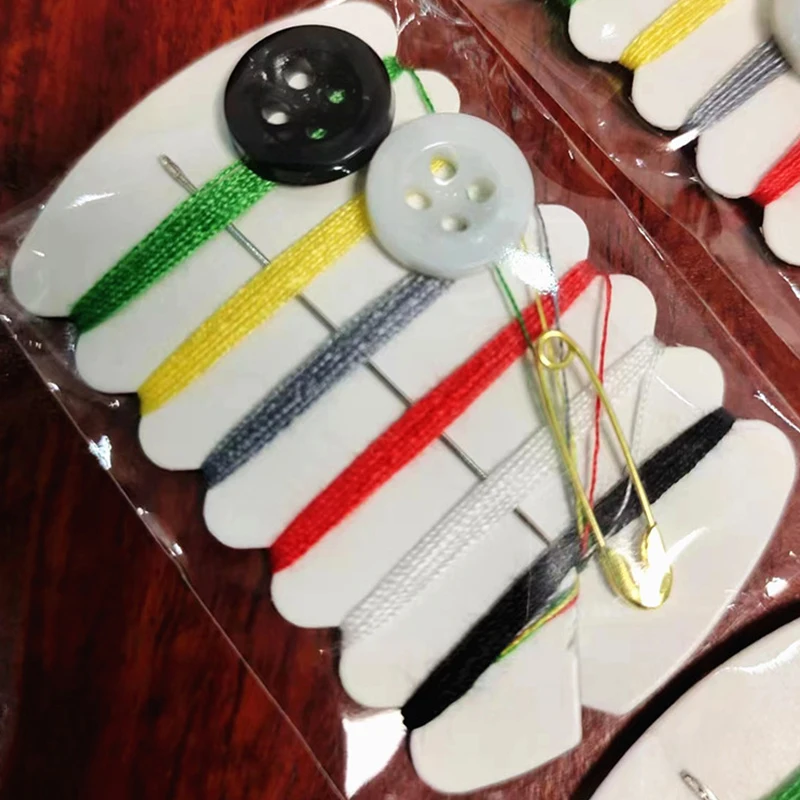Hot Mini Portable Sewing Kit Needle Thread Button Pin Travel Household Tools Hand Sewing Bag for Travel Hotel Supplies