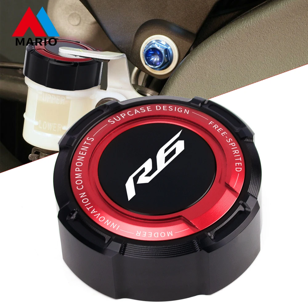 

For YAMAHA R3 2015-2021 R6 2001-2020 XSR700 2017-2021 XSR900 2016-2021 CNC Aluminum Rear Brake Fluid Cover Oil Cup Cap