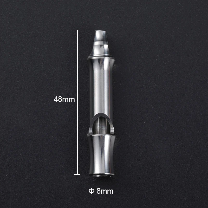 Titanium Alloy Single Tube Whistle 120dB Outdoor Survival Equipment Camping Portable Multifunctional EDC