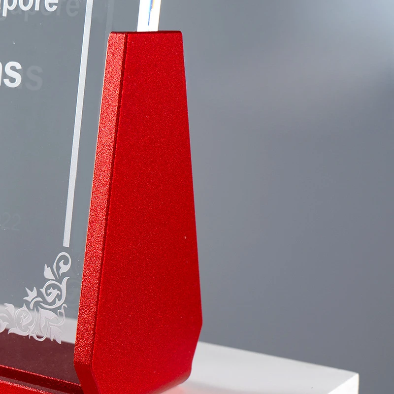 Customized High-end Crystal Trophy, Creative Medal Employee Annual Meeting Anniversary Celebration Souvenir Home Decoration, 1Pc