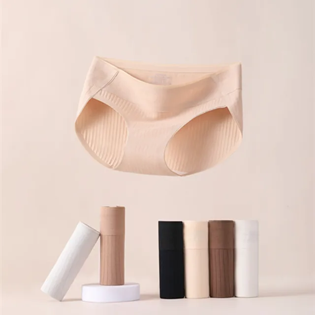 Comfortable Women's Panties High Elasticity Pure Cotton Underwear Soft Breathable Seamless Midriff Briefs Intimates 2