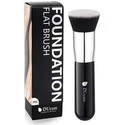 DUcare Professional Flat Top Kabuki Foundation Brush - Synthetic Makeup Tool for Liquid and Mineral Powder Blending (DS001-3)