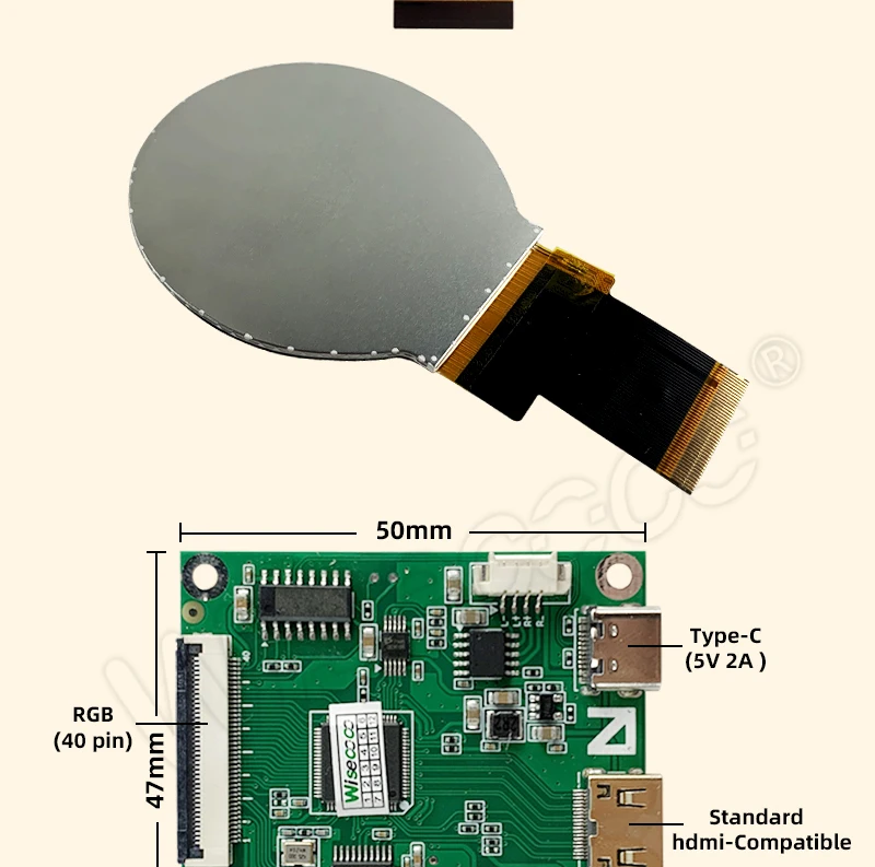 RGB Port, Tela LCD, 2.1 