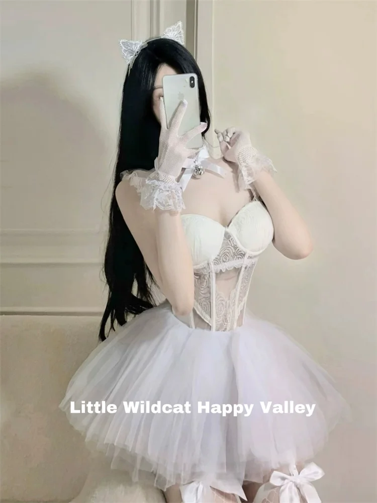 Lolita Maid Cosplay Uniform Babydoll Dress Lingerie Erotic Role Play Women Sexy Catsuit Christmas Costumes Plus Underwear