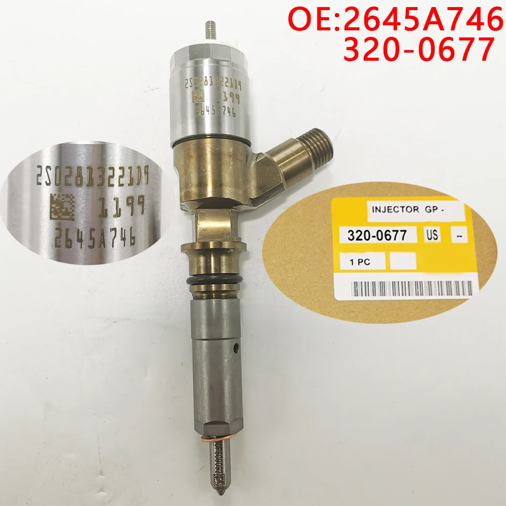 

For 320-0677 2645 A746 E320D E323D C6.6 C4.4 Einspritz ventil 3200677 3200690 320-0690 3210990 321-0990 für Caterpillar-Bagger