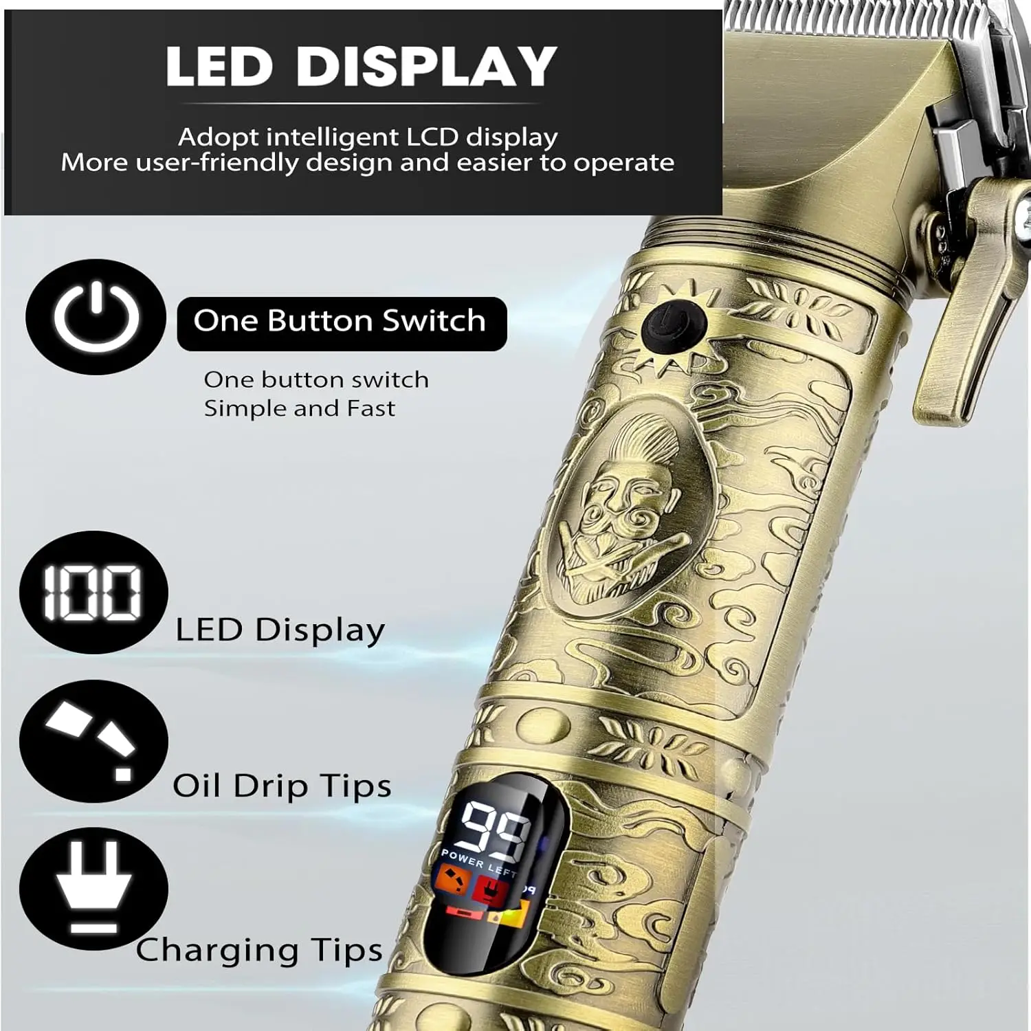 Hair Clippers for Men 3 in 1 Hair Trimmer Beard Trimmer Electric Shavers Razor for Men, Cordless Beard Nose