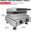 Mini Dutch Pancake Maker Poffertjes Making Machine Stainless Steel Nonstick | 110V (25 Pcs) 5