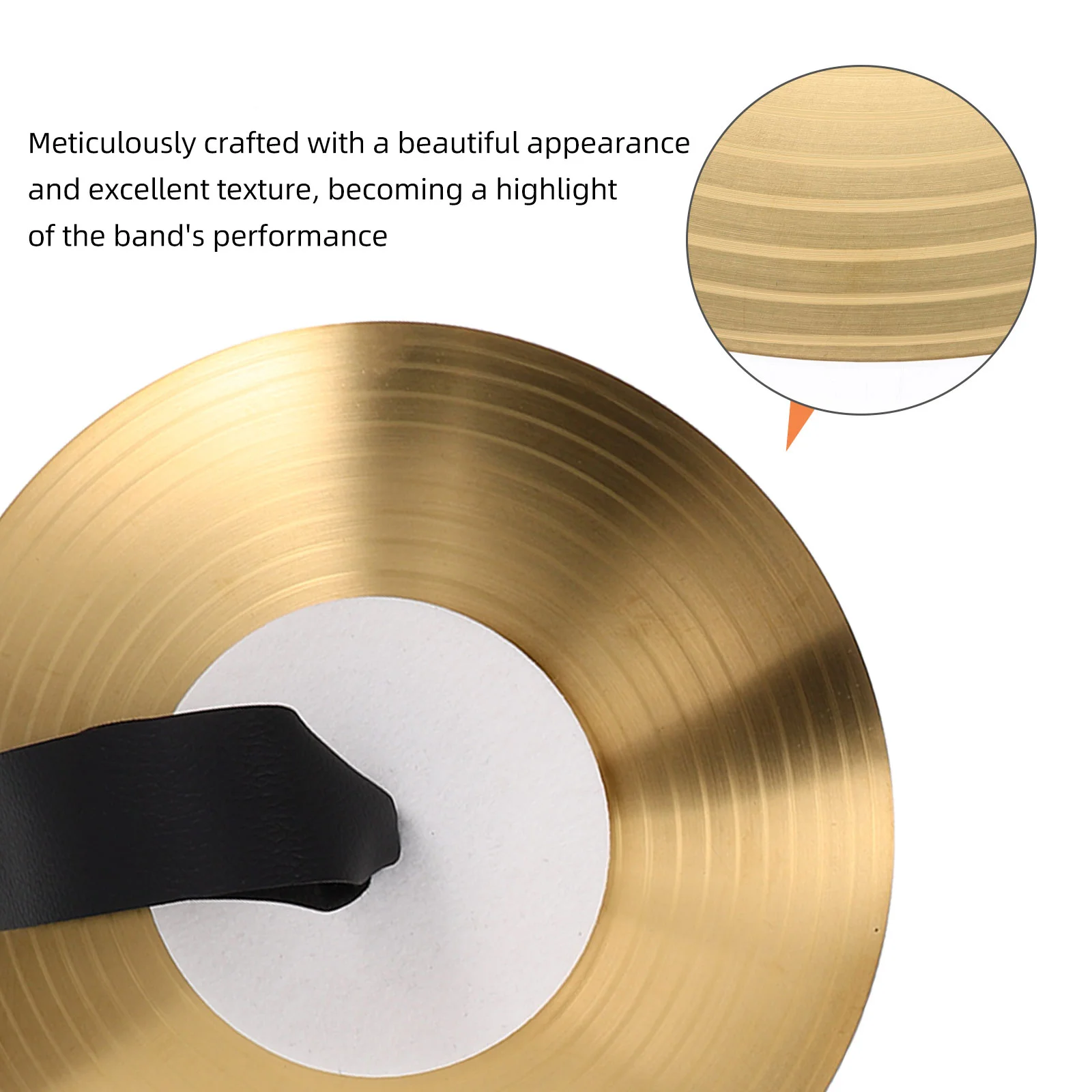 Mini Metal Cymbals 8 Inch Material Excellent Sound Small Hand Cymbals for School Bands Kids Instruments Portable