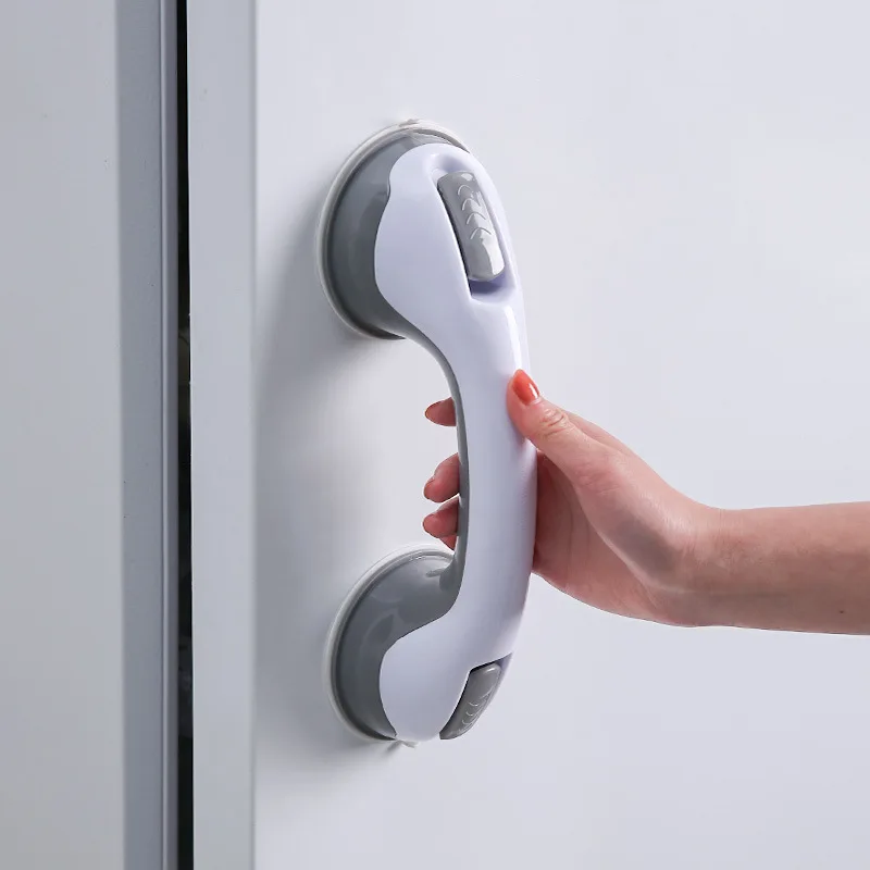Shower Handle Safety Helping Handle Anti Slip Support Toilet Bathroom Safe Grab Bar Vacuum Sucker Suction Cup Handrail