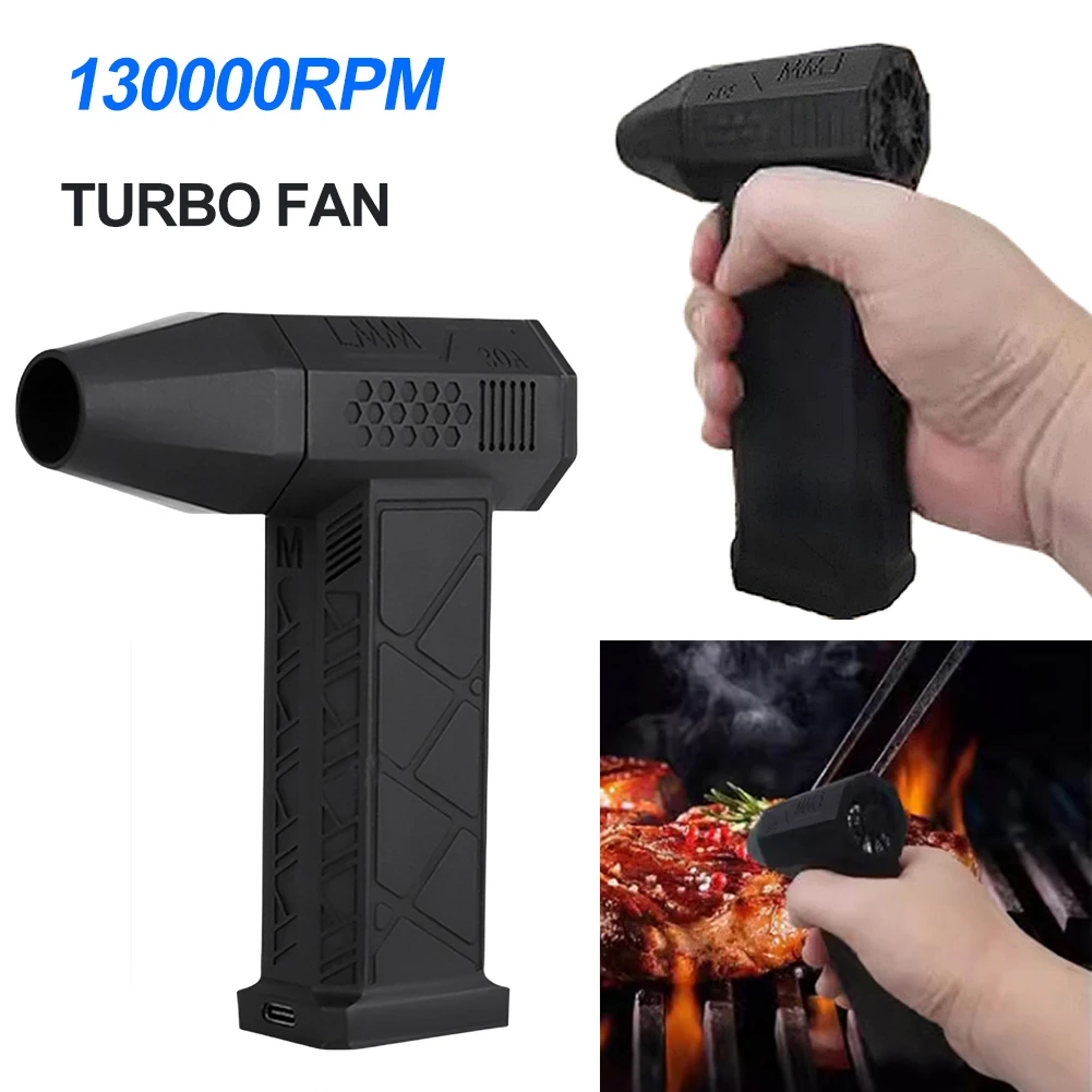 Powerful Air Blower 130000RPM Mini Turbo Jet Fan High Speed Turbo Violent Fan Brushless Motor Handheld Duct Fan PC Cleaning Tool 2