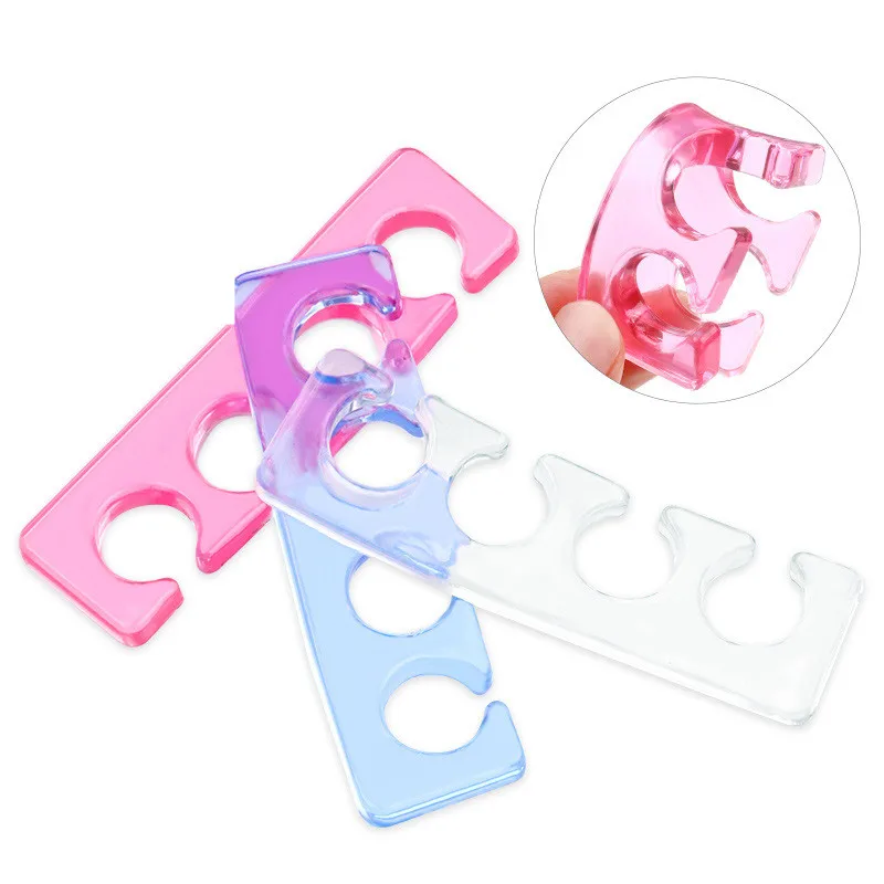 4Pcs Nail Fingers Toe Separator Foots Soft Silicone Uv Polish Nail Salon Pedicure Manicure Tool Fingers Care Reusable Separator