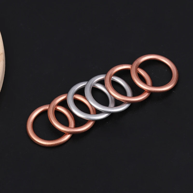 10pcs Car Oil Pan Drain Gasket Drainage Bolt Pad Aluminum/ Copper Oil Drain Plug Gasket Replaceable Accessories oil drain plug gasket