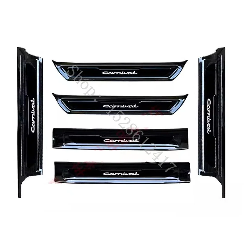 

For Kia Carnival Sedona KA4 2020 2021~2023 car accessories Stainless steel Door Sill Scuff Plate door sill protector