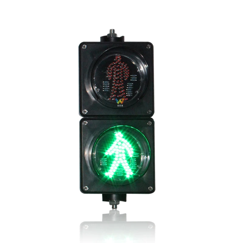 100mm Lens DC12V Or DC24V Or AC85-265V Pedestrian Led Traffic Signal led light strip led warning light auto led light