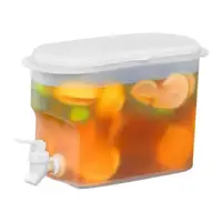 Distributeur de boissons pour réfrigérateur 2,8 l/5l, bouilloire d'eau froide de grande capacité avec robinet, distributeur de boissons glacées, réfrigérateur avec robinet 2