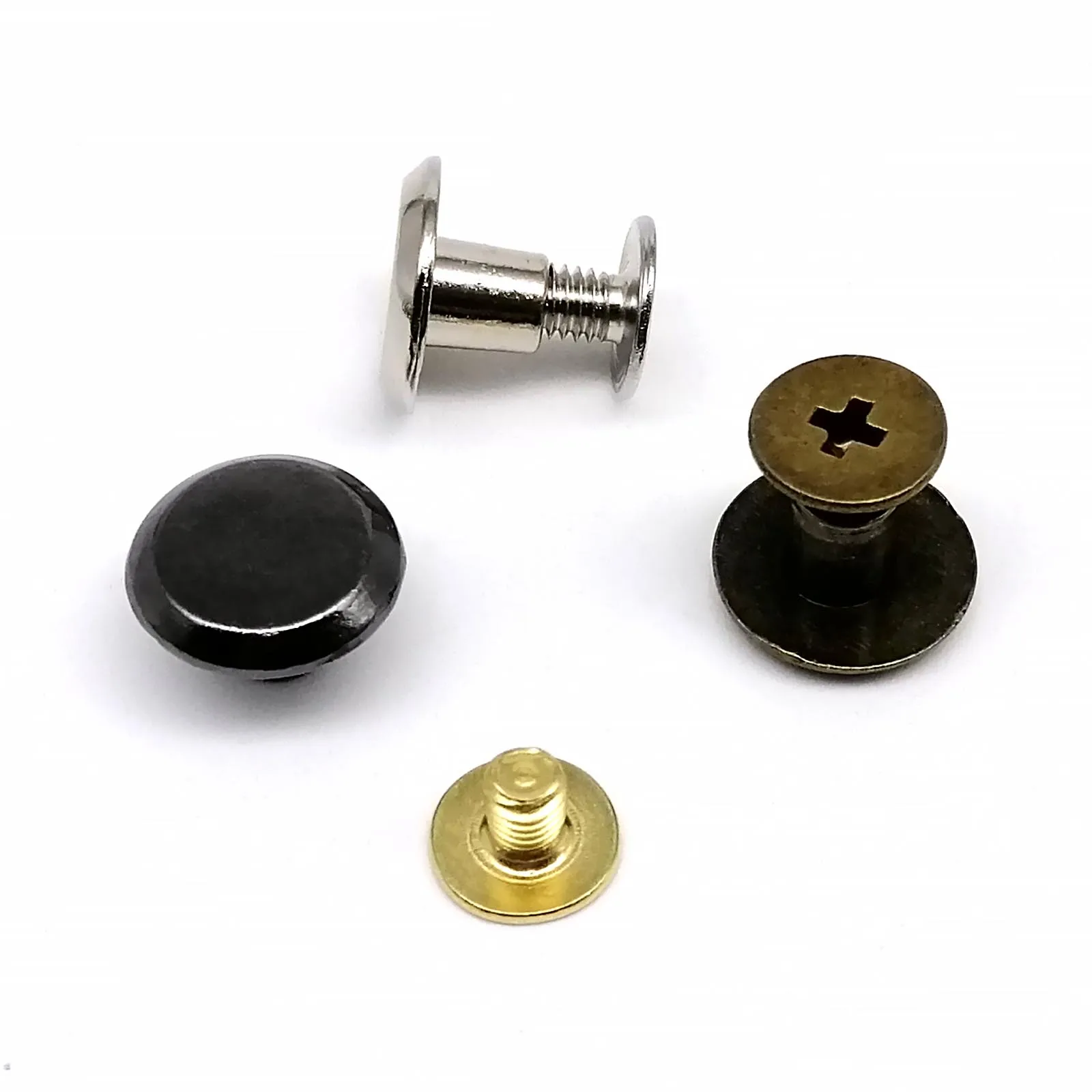 10pcs Metal Screwback Rivet Studs for Leather Craft and DIY Projects