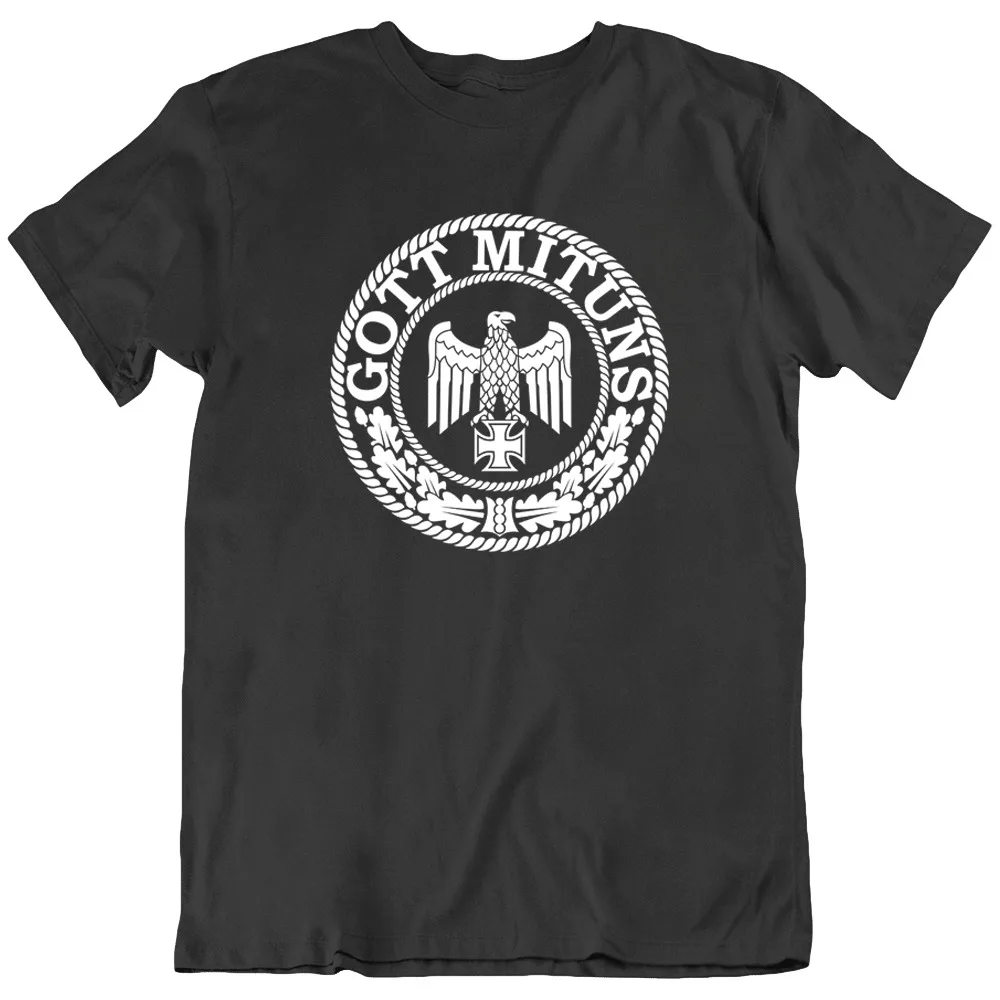 Gott Mit Uns Iron Cross German Eagle Germany Imperial Logo T Shirt Tee Gift New Maniche Lunghe