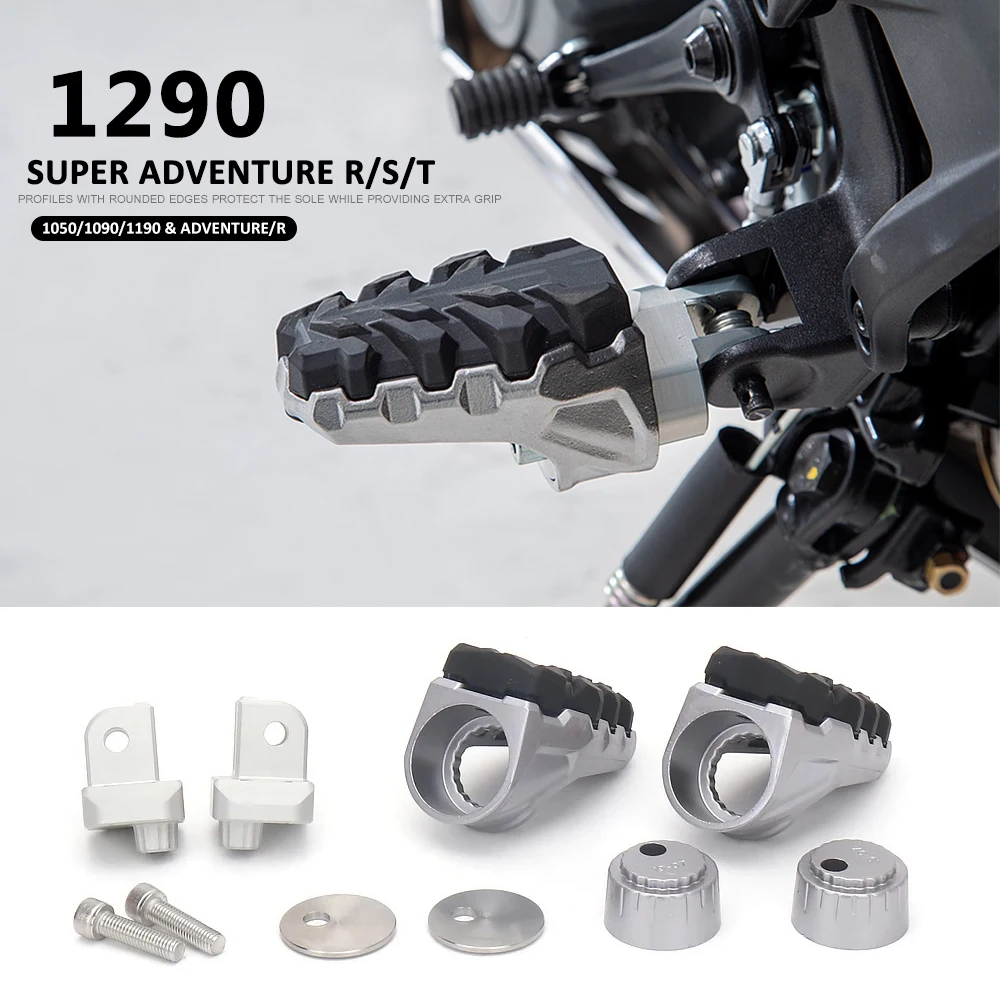 

Footrest Foot Pegs Footpegs Rests Pedals New Accessories For 1290 SUPER ADVENTURE R / T / S 1050 ADV 1190 Adv R 1090 Adventure R