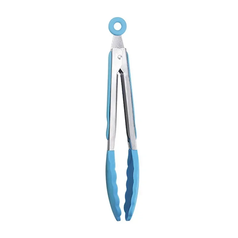 Food Tongs Kitchen Utensils Set Kitchen Tongs Silicone Non-slip Cooking Clip Clamp BBQ Salad Tools Grill Kitchen Accessories Silicone Food Tong Stainless Steel