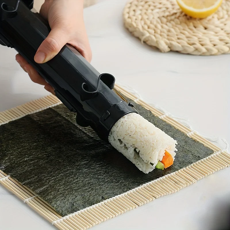 Description Picture 5 of item1PC Push Sushi Model Sushi Making Machine Quick Sushi Bazooka Japanese Rolled Rice Mold Vegetable Meat Rolling Diy Kitchen Tools