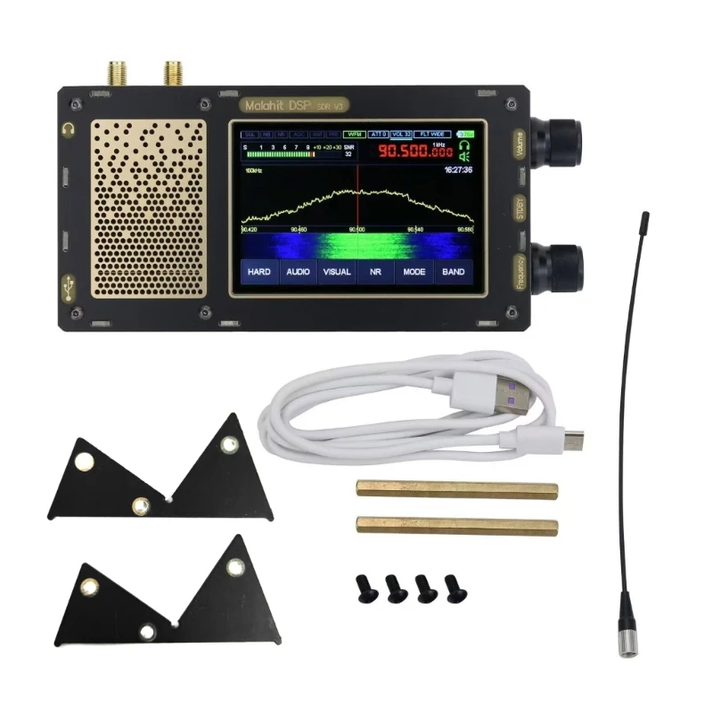 

Portable Radio Receiver Malachite-DSP1 Shortwave DualAntenna Input IPS3.5''