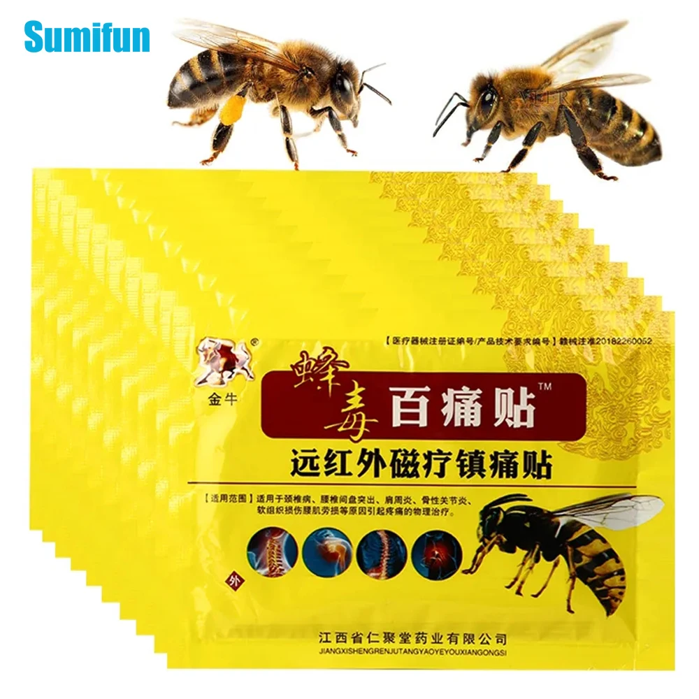 pain relief patch 40pcs Bee Venom Arthritis Treatment Patches Knee Joints Back Pain Medical Plaster Cervical Shoulder Orthopedic Sticker Body Care