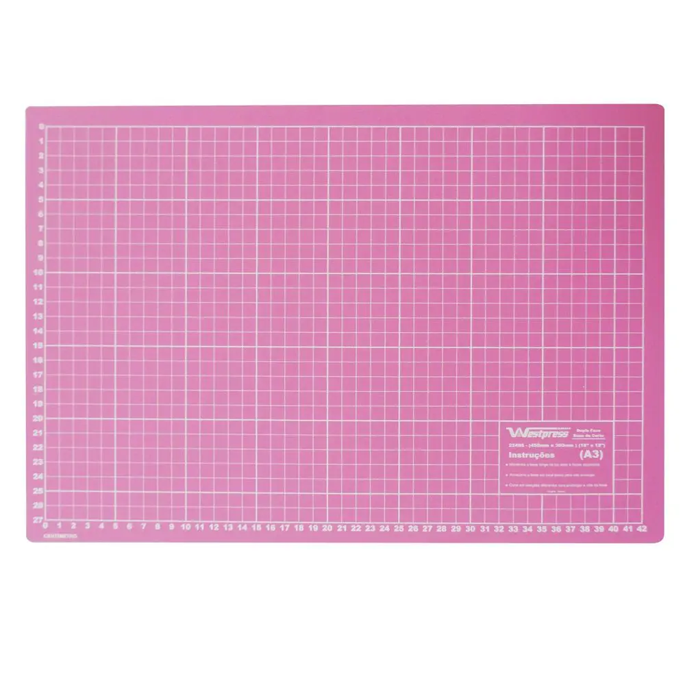 Tabla de cortar para manualidades, Base de corte de doble cara, 90x60,  Patchwork, álbum de recortes rosa