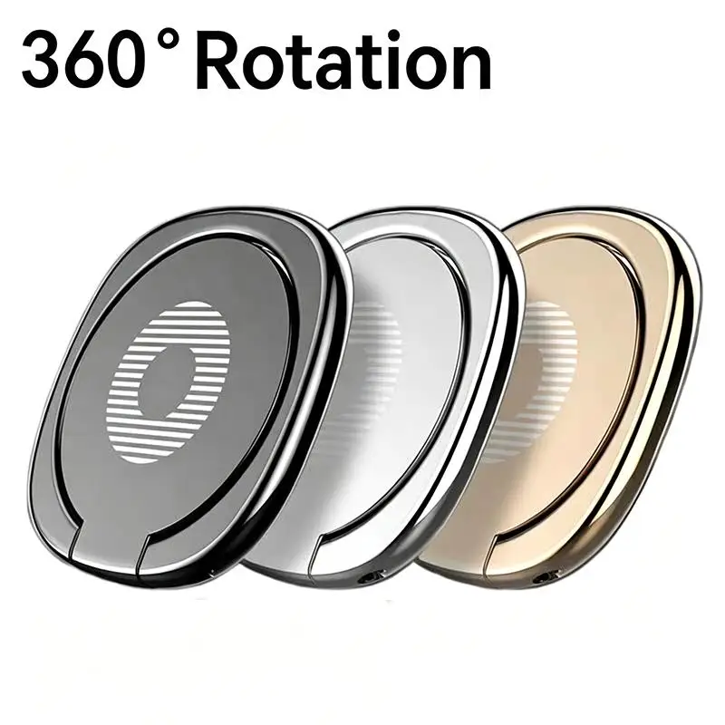 Enhance Your Grip: Metal Phone Ring Holder with 360° Rotation and Strong Adhesive