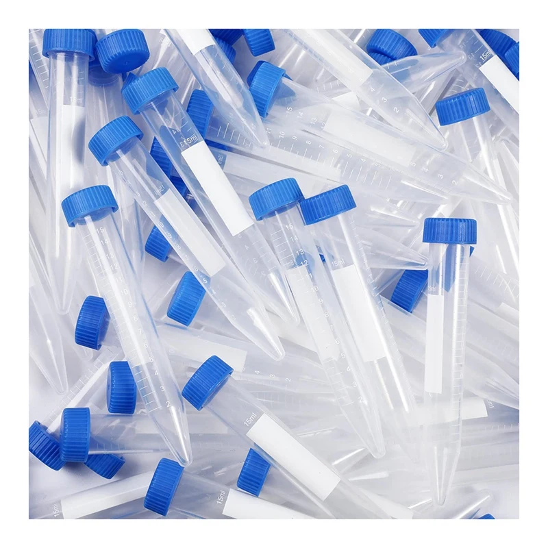 

200 Pack 15Ml Conical Centrifuge Tubes Sterile Plastic Test Tubes Set Kit With Screw Caps, Polypropylene Conical Container