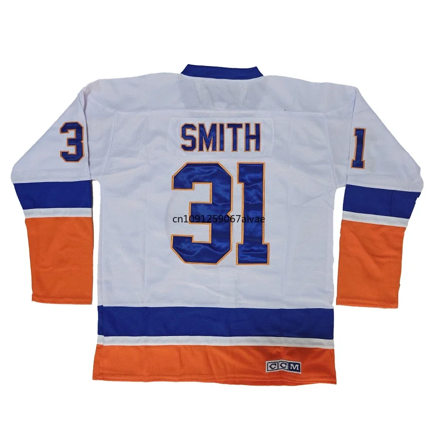 Ice Hockey Jerseys Mike Bossy Jersey America New York Retro Ice Hockey Jerseys 9 Clark Gillies Jersey 31 Billy Smith All Stitched Us M-3XL