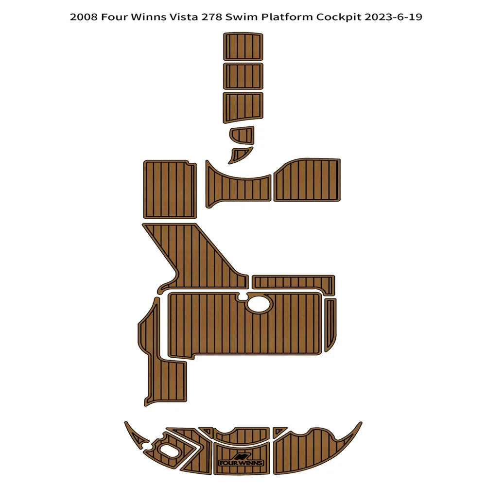 

2008, четыре Winns Vista 278, платформа для плавания, коврик для кабины, лодки, напольный коврик из вспененного этилвинилацетата