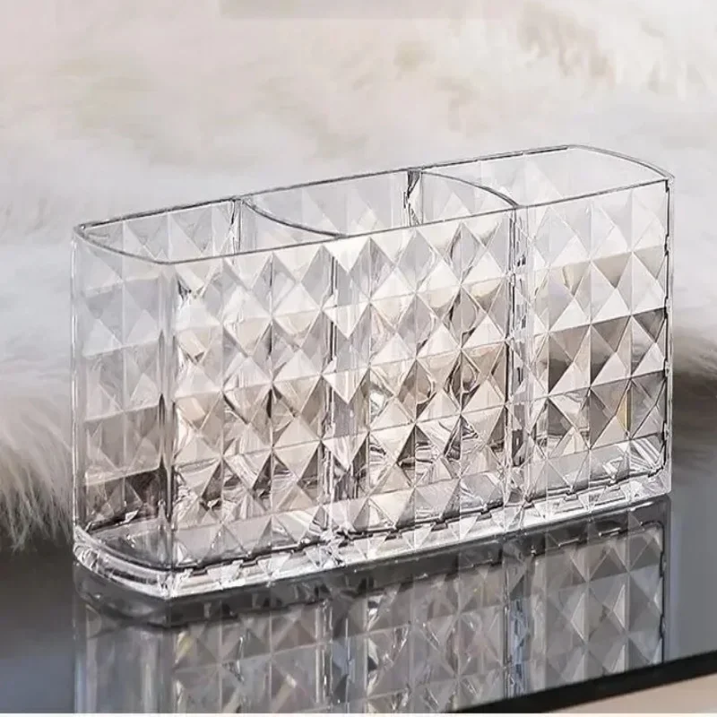 Cosmetics Storage Case Plastic Makeup Jewelry Storage Rack Clear Brush Pen Lipstick Display Shelf Holder Bathroom Organization 6