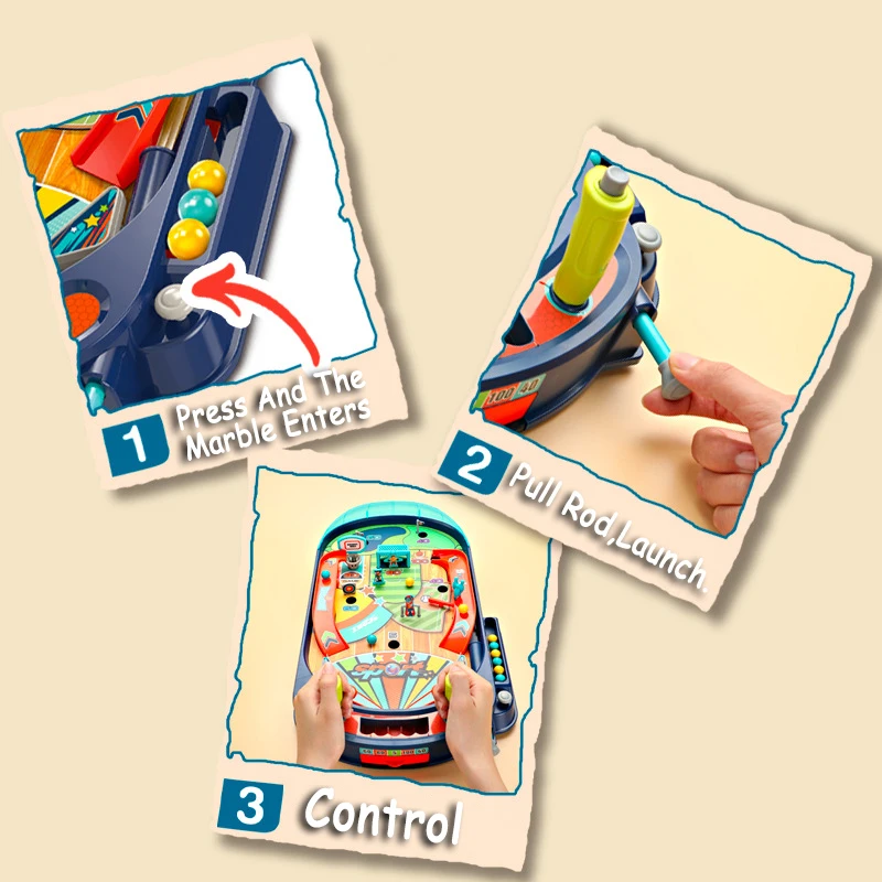 어린이 핀볼 게임 슈터 축구 테이블 더블 인터랙티브 배틀 손과 눈의 협응 파티 재미있는 장난감