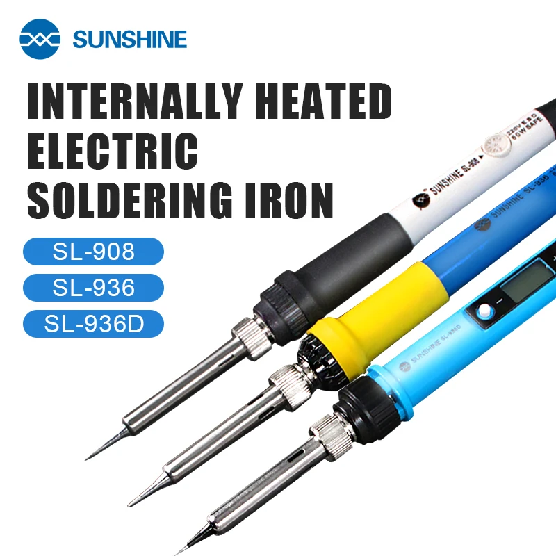 

SUNSHINE SL-936D Electric Welding Pen Adjustable Temperature Soldering Iron Tip for Mobile Phone Repair Rework Station Solder