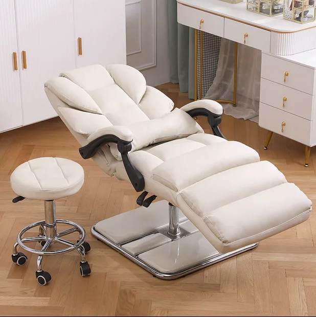Beauty chair can lie down and lift facial mask embroidery skin care recliner multi-purpose beauty shop